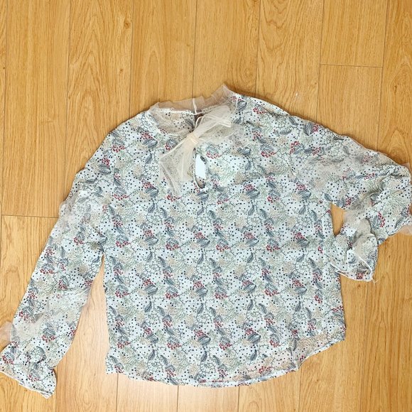 Chiffon Floral Patterned Blouse - Picture 4 of 4